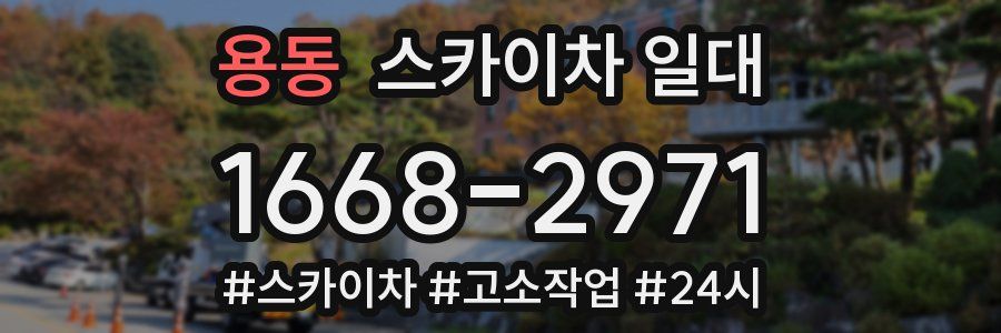용동 스카이차 일대