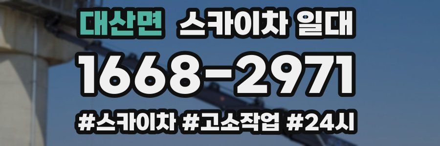 대산면 스카이차 일대