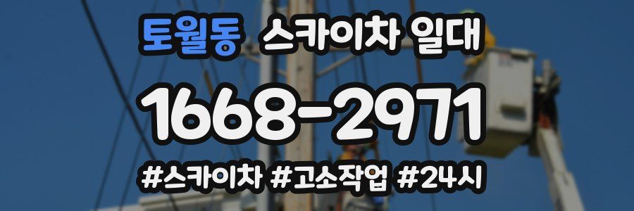 토월동 스카이차 일대