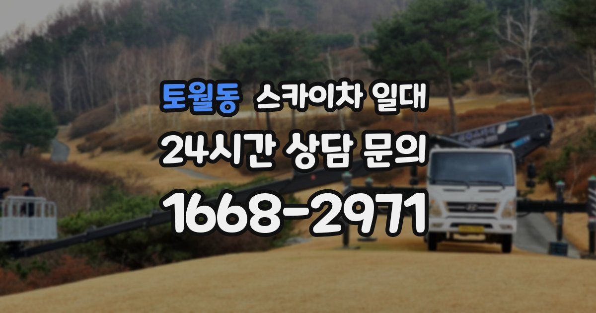 토월동 스카이차 일대