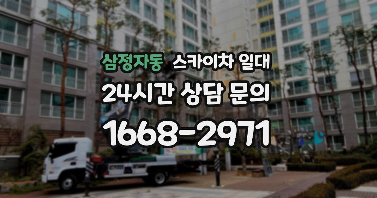 삼정자동 스카이차 일대