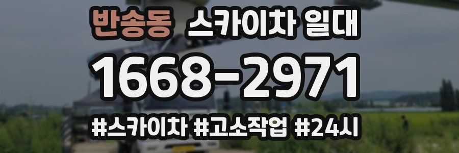 반송동 스카이차 일대