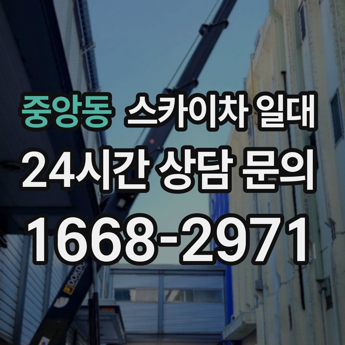중앙동 스카이차 일대