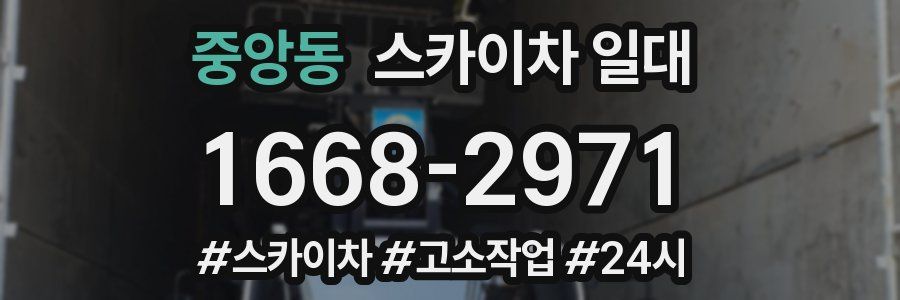 중앙동 스카이차 일대