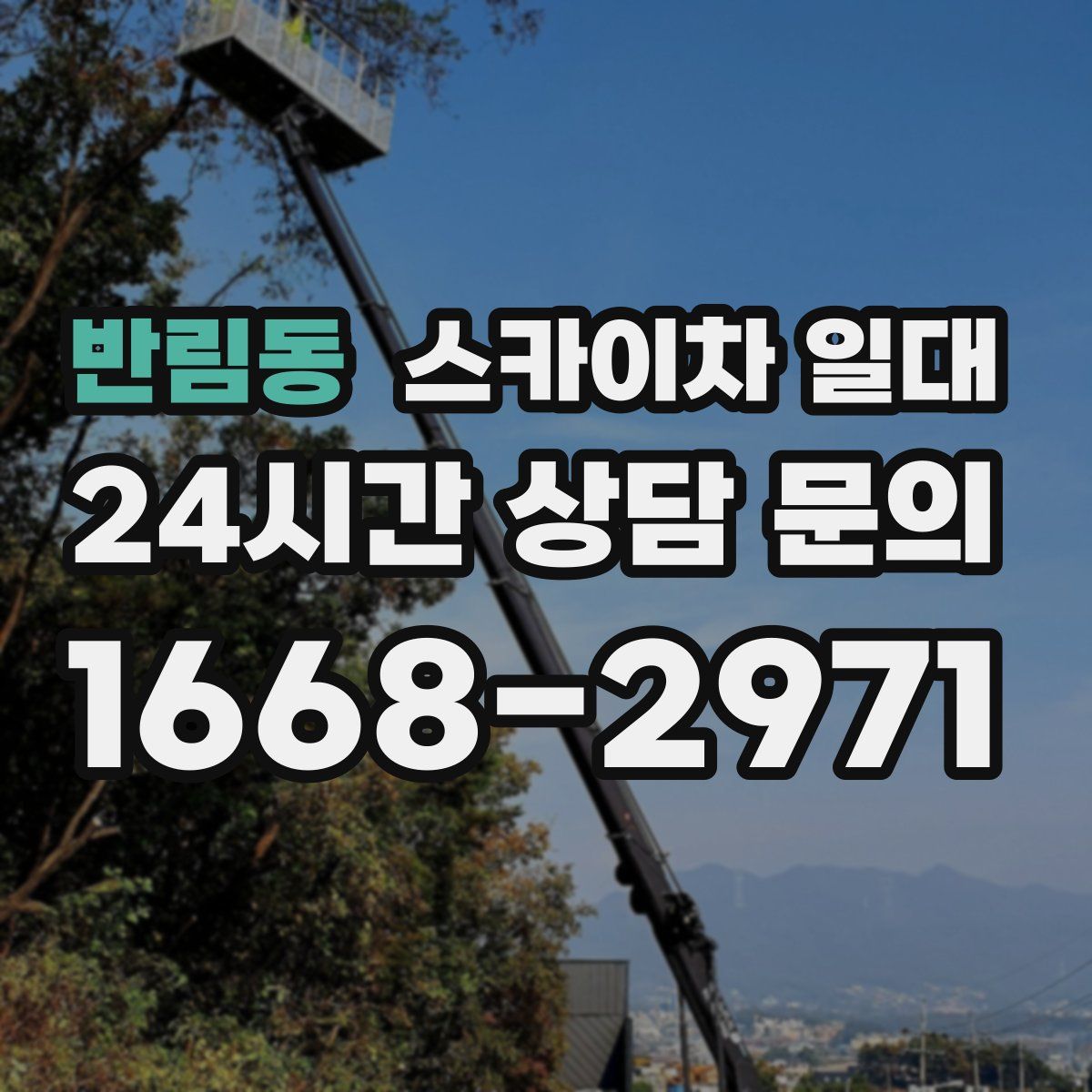 반림동 스카이차 일대