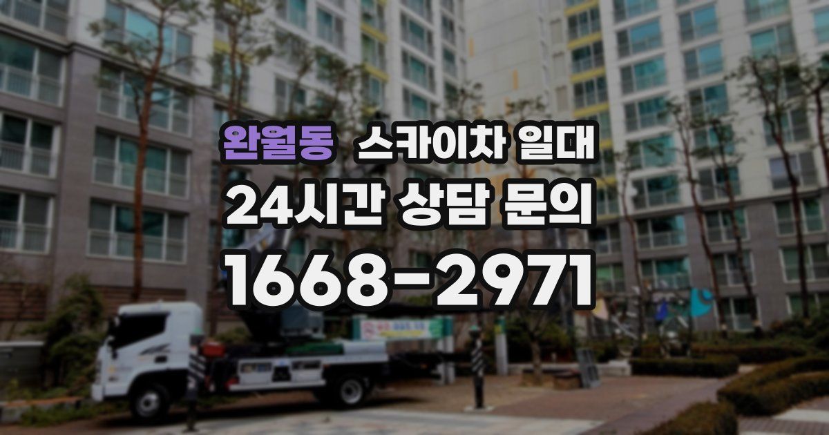 완월동 스카이차 일대