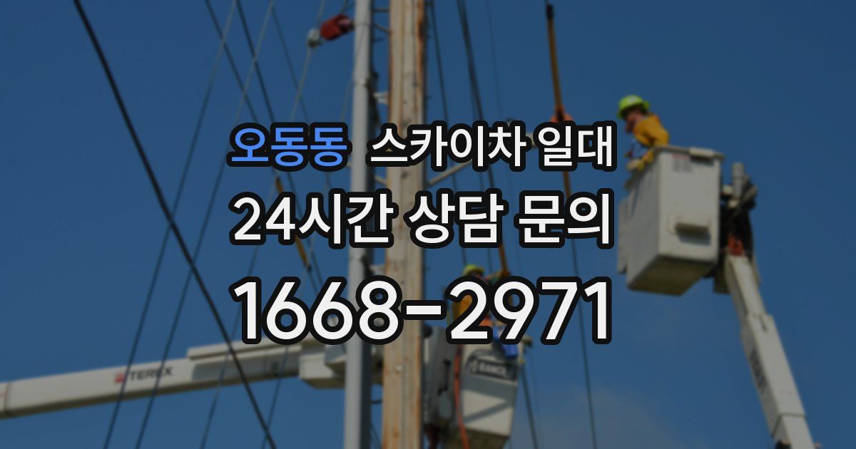오동동 스카이차 일대