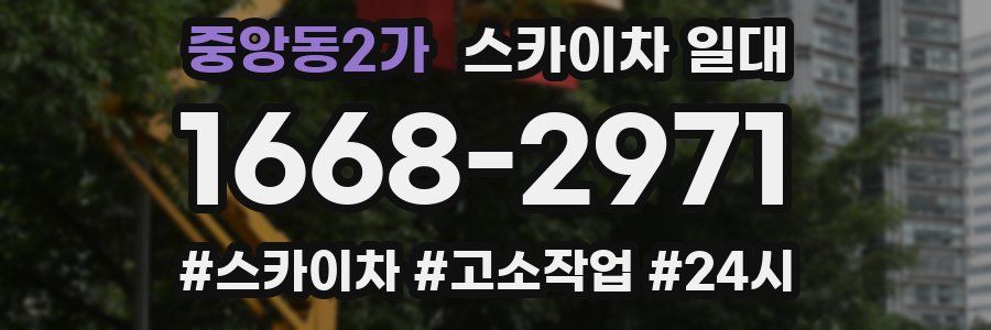 중앙동2가 스카이차 일대