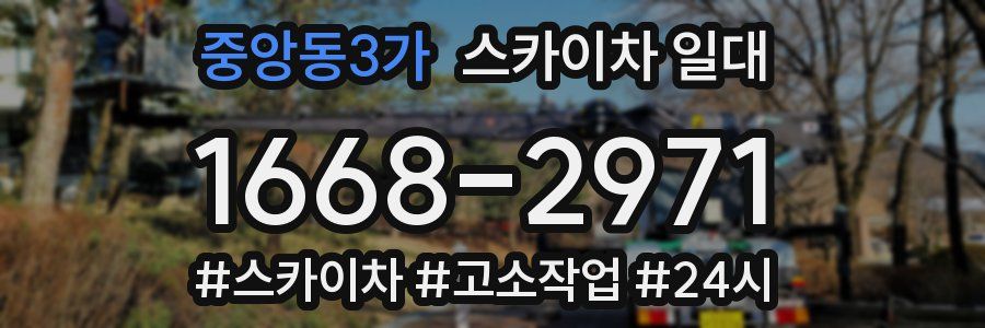 중앙동3가 스카이차 일대