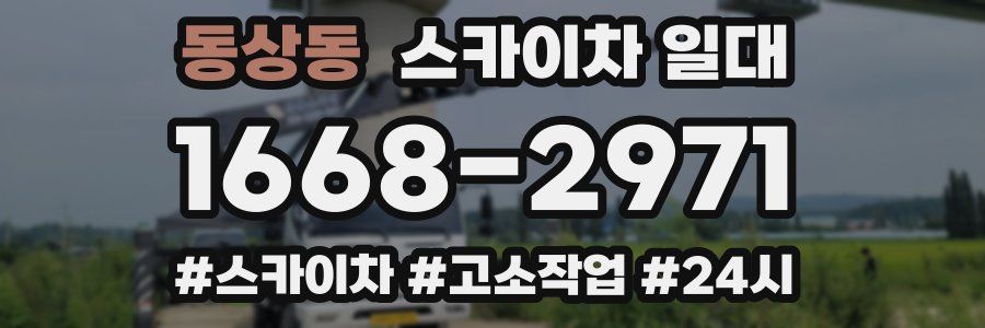동상동 스카이차 일대