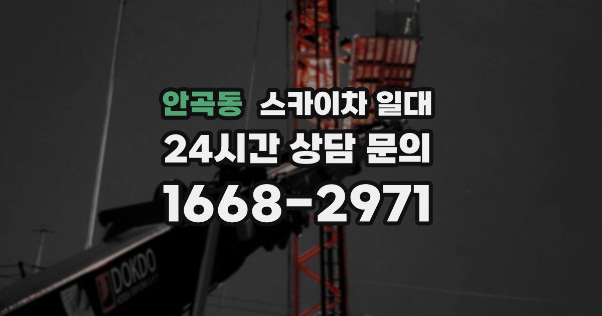 안곡동 스카이차 일대