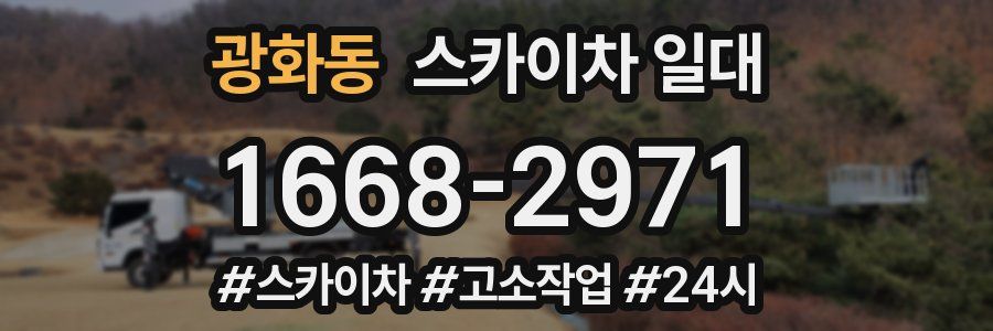 광화동 스카이차 일대