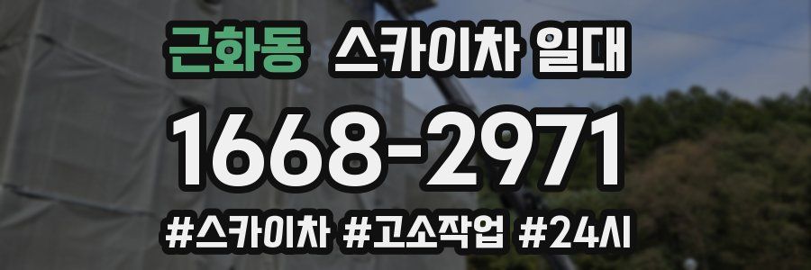 근화동 스카이차 일대