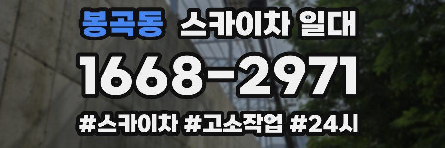 봉곡동 스카이차 일대