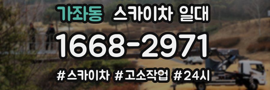 가좌동 스카이차 일대