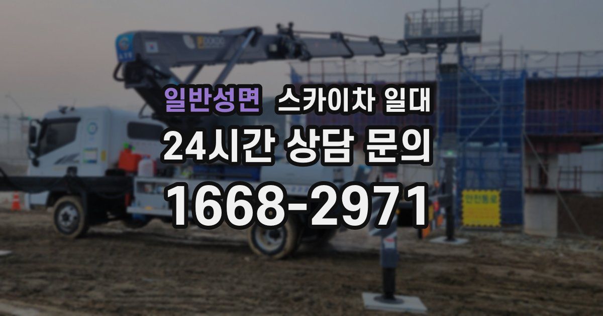 일반성면 스카이차 일대