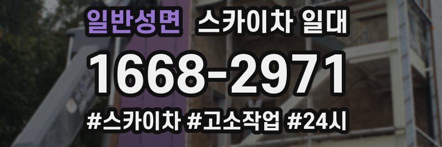 일반성면 스카이차 일대