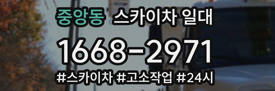 중앙동 스카이차 일대