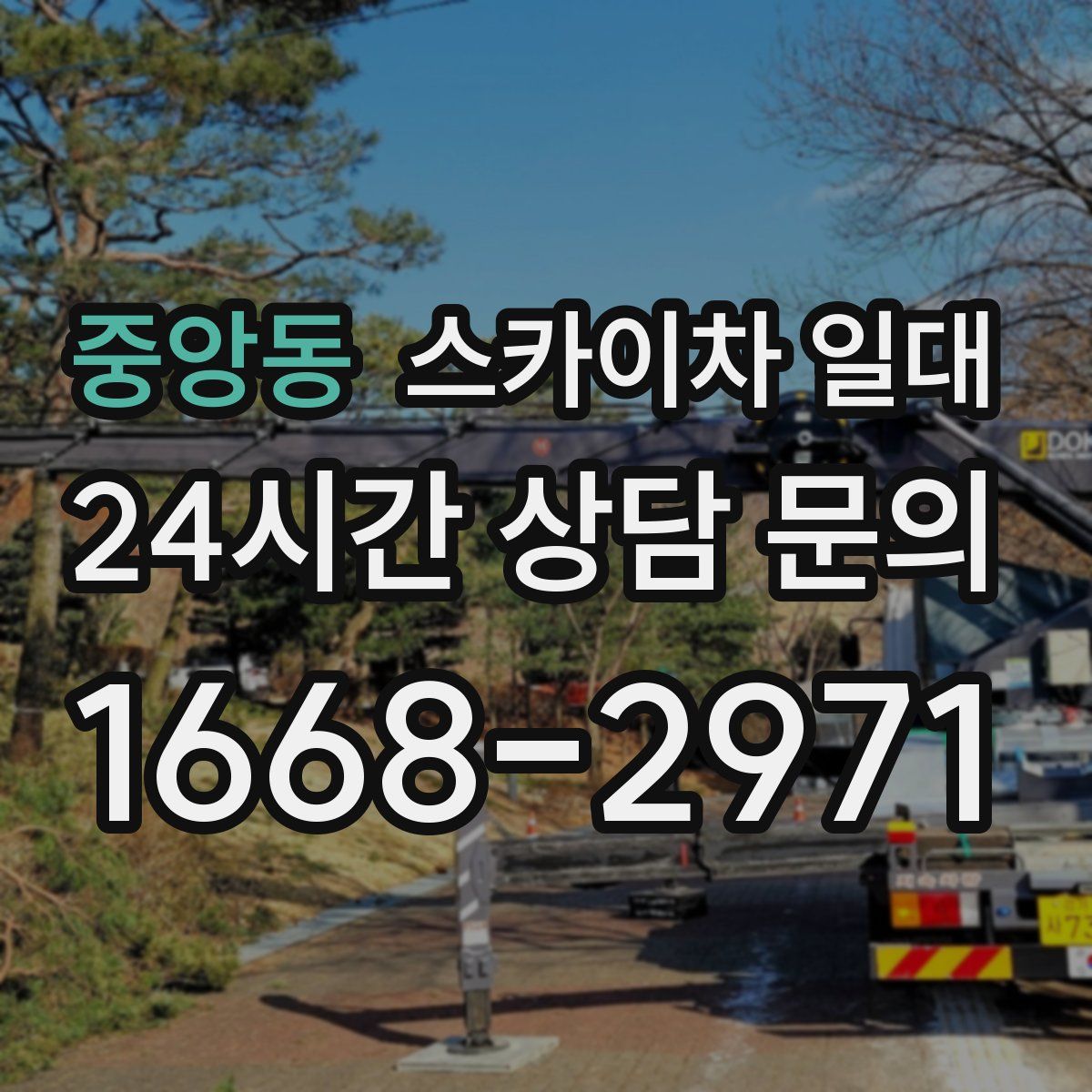중앙동 스카이차 일대