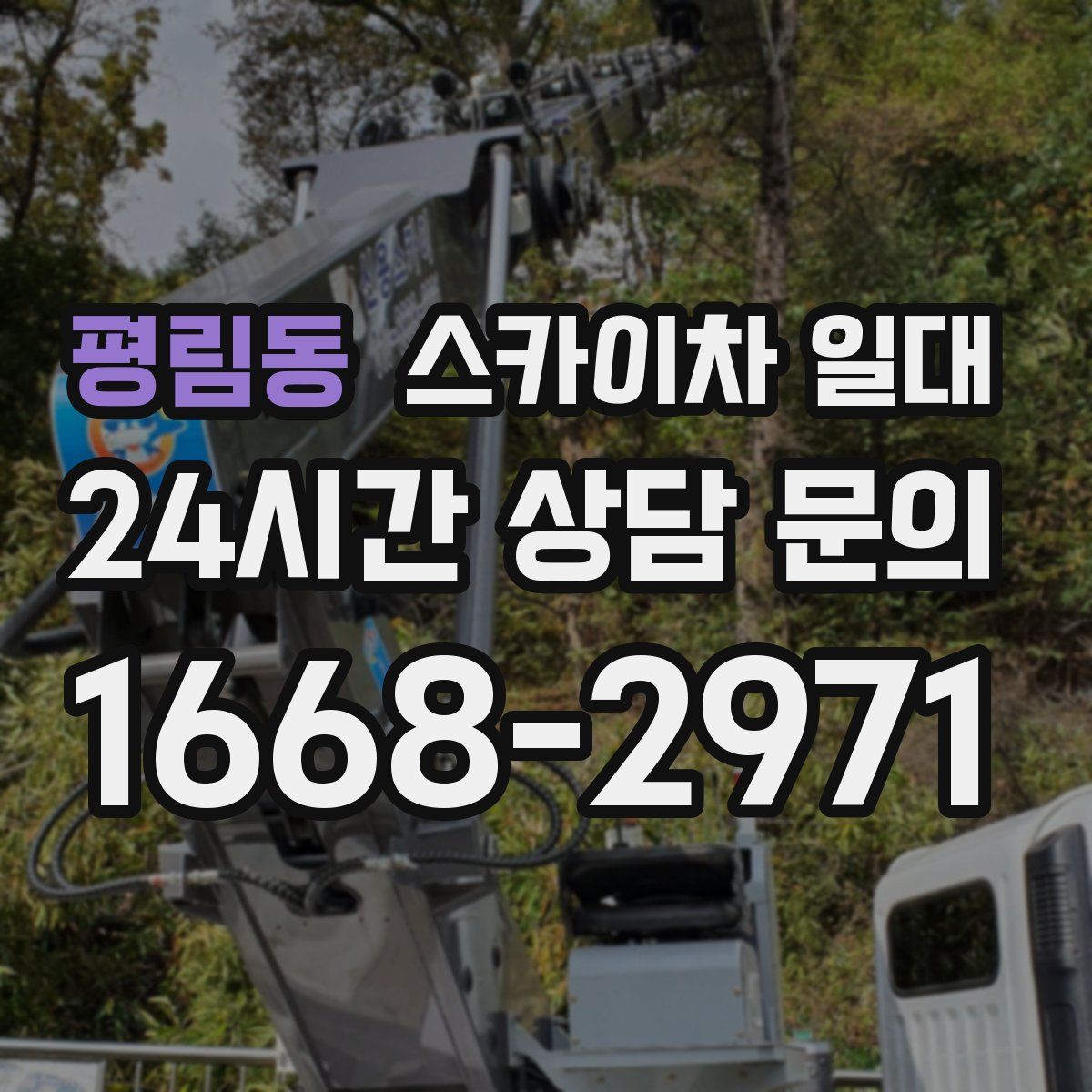 평림동 스카이차 일대