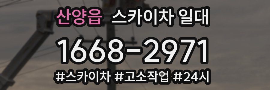 산양읍 스카이차 일대