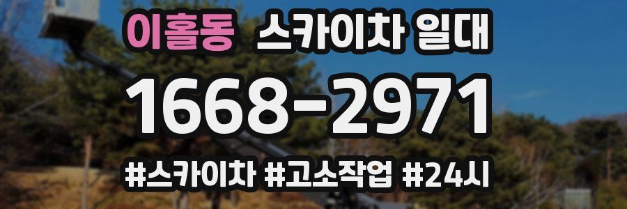 이홀동 스카이차 일대