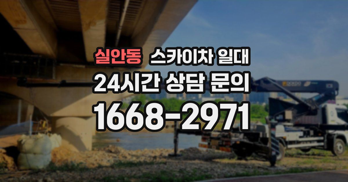 실안동 스카이차 일대