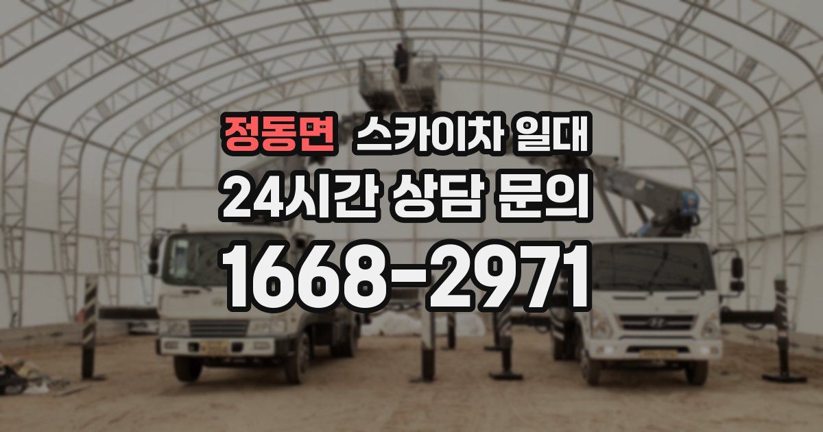 정동면 스카이차 일대