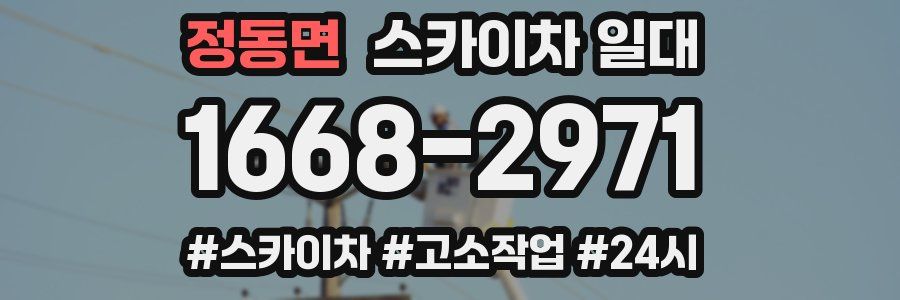 정동면 스카이차 일대