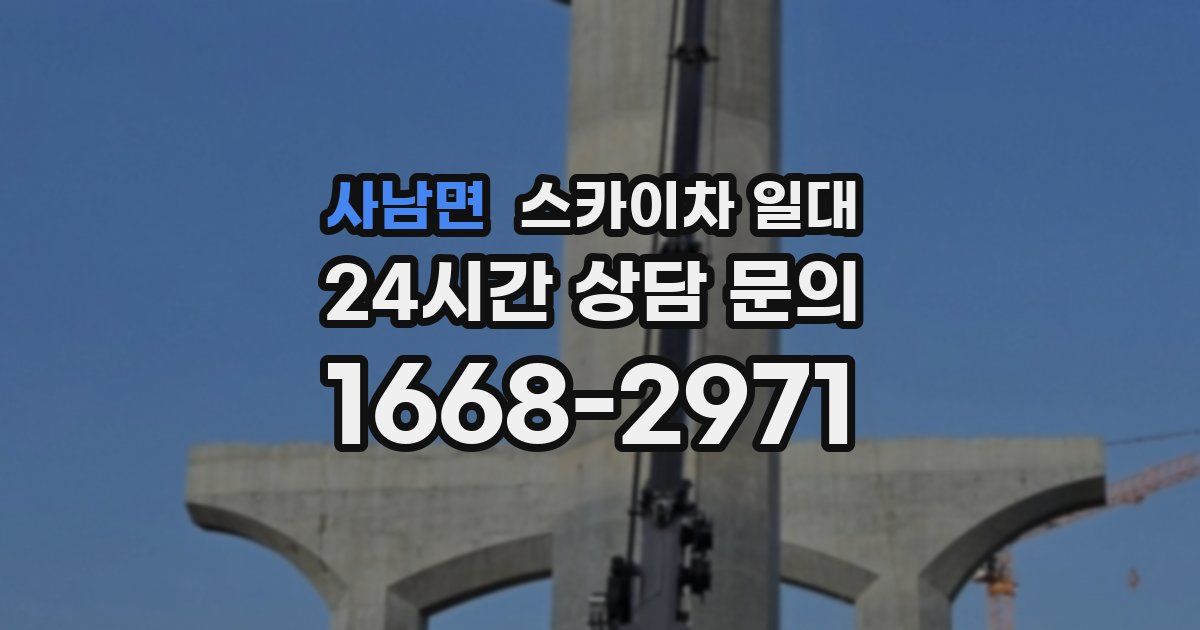 사남면 스카이차 일대