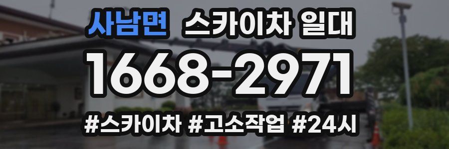 사남면 스카이차 일대