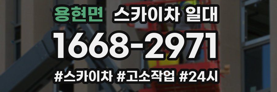 용현면 스카이차 일대