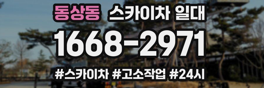 동상동 스카이차 일대