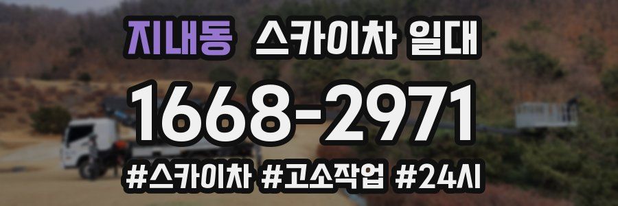 지내동 스카이차 일대