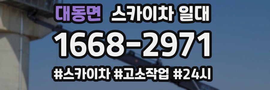 대동면 스카이차 일대