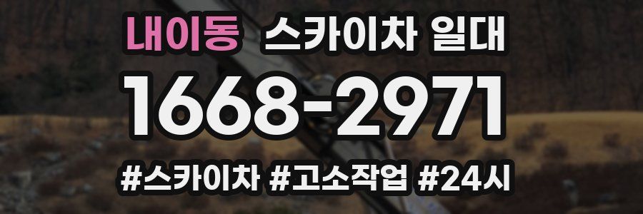내이동 스카이차 일대