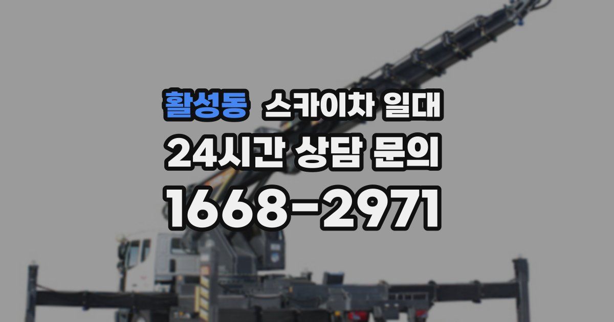 활성동 스카이차 일대