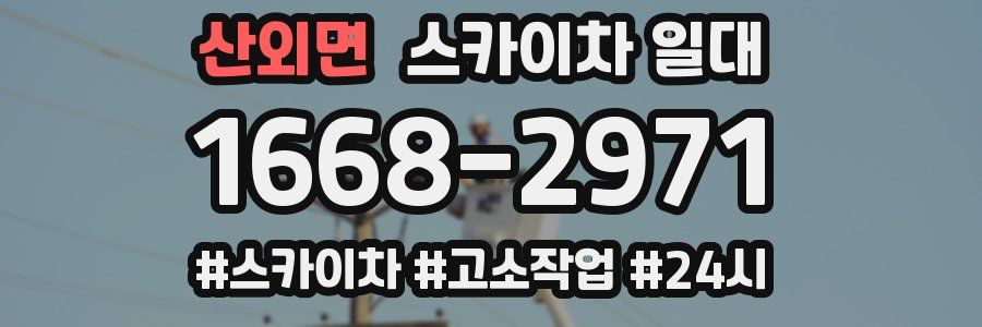 산외면 스카이차 일대