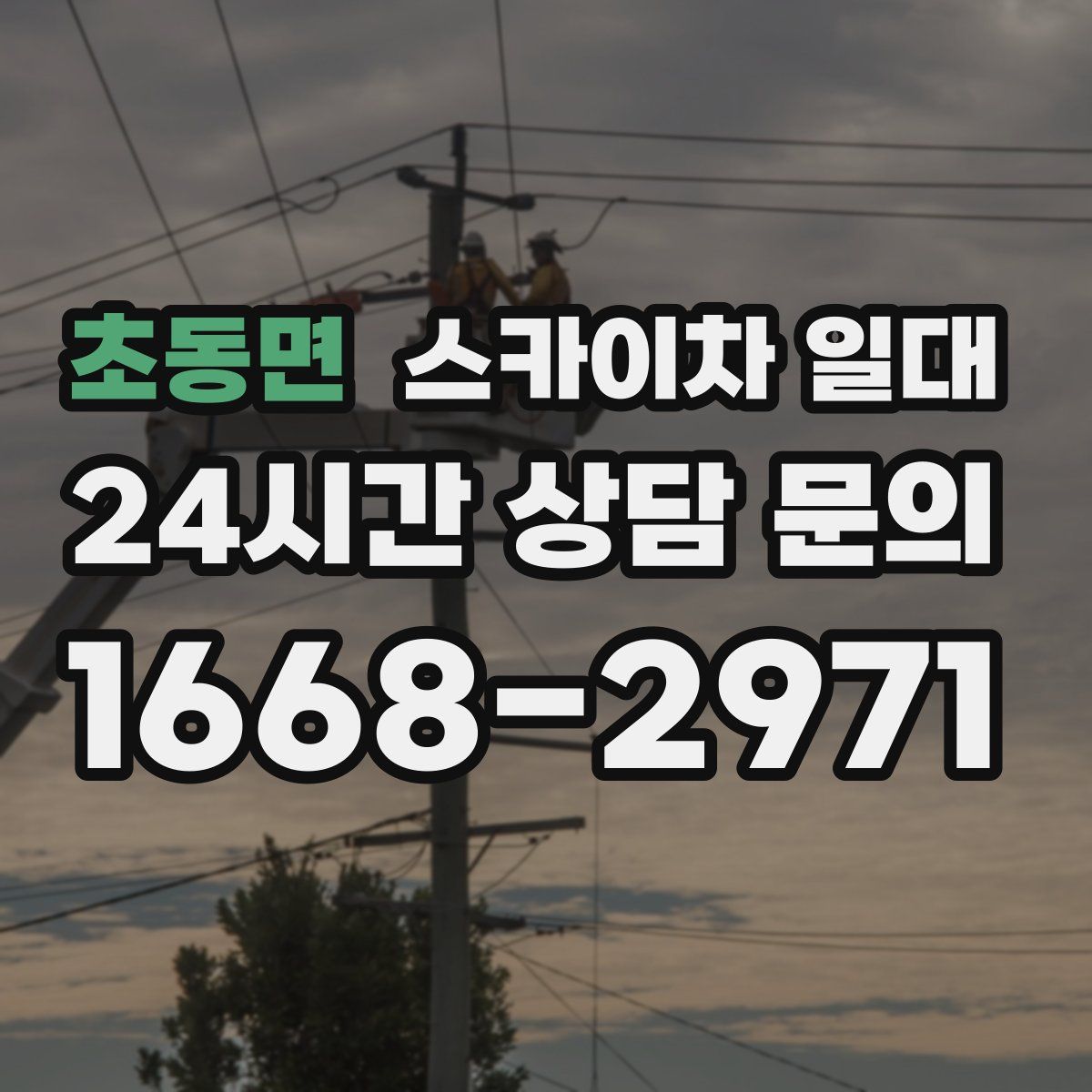 초동면 스카이차 일대
