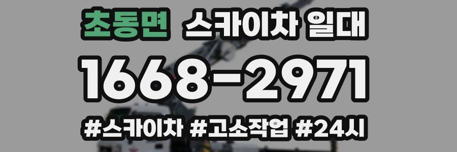 초동면 스카이차 일대