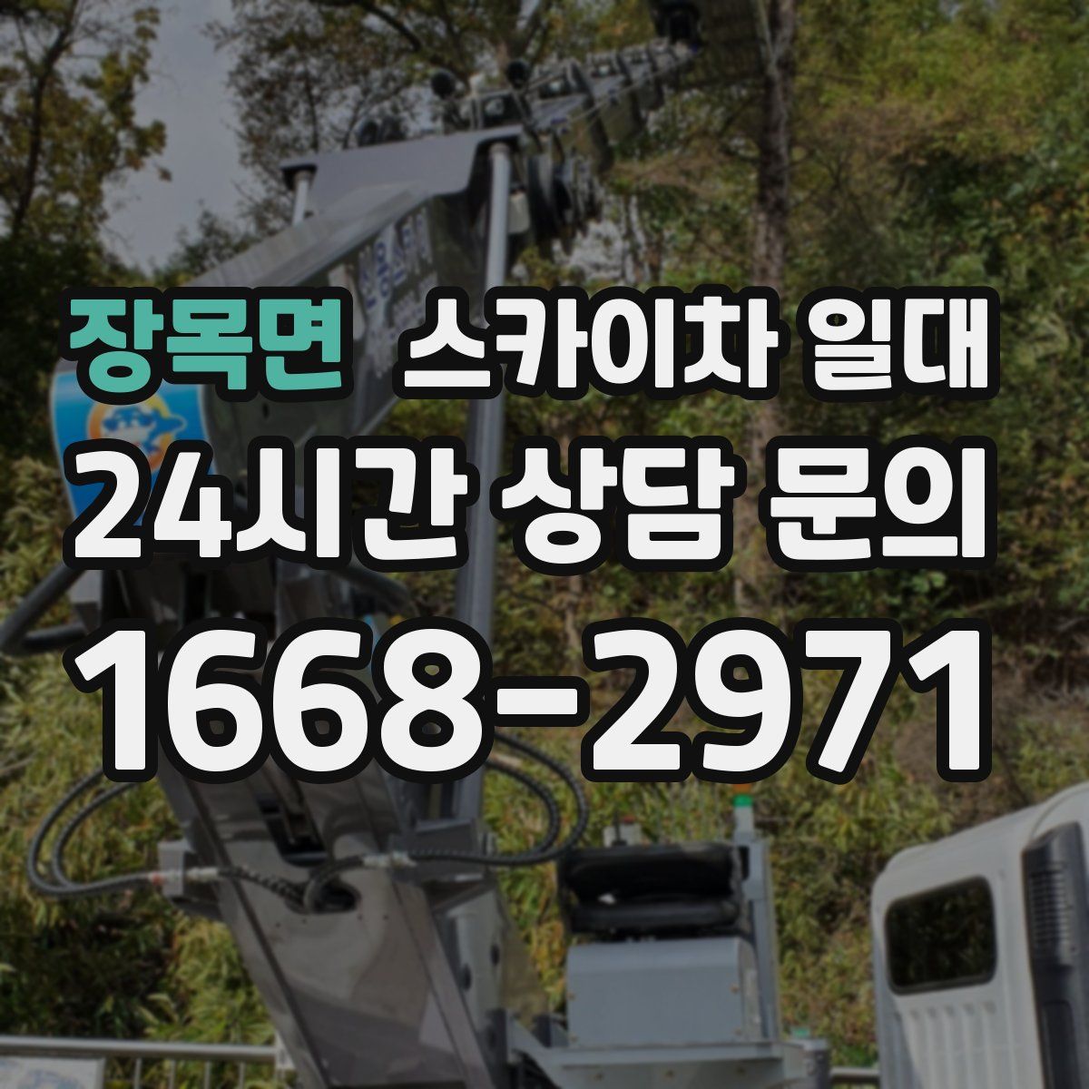 장목면 스카이차 일대