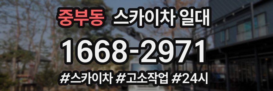 중부동 스카이차 일대