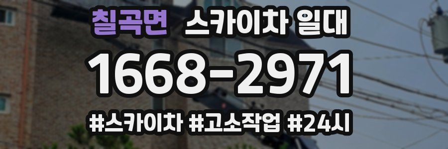 칠곡면 스카이차 일대