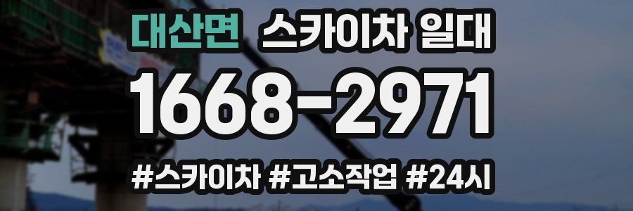 대산면 스카이차 일대
