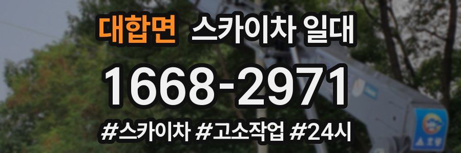 대합면 스카이차 일대