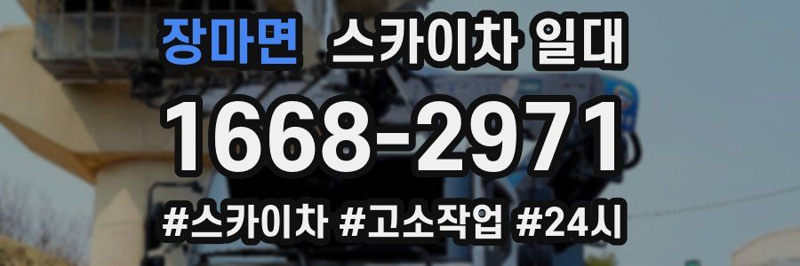장마면 스카이차 일대