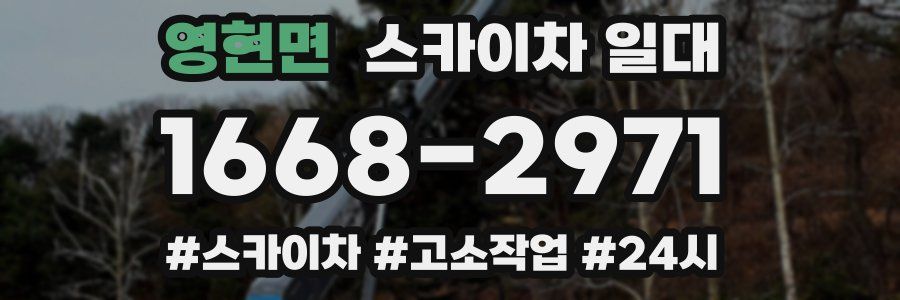영현면 스카이차 일대