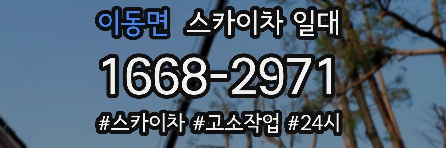 이동면 스카이차 일대