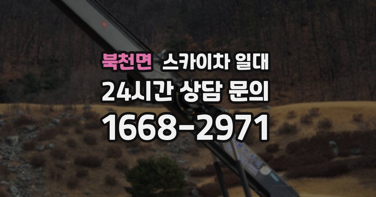 북천면 스카이차 일대