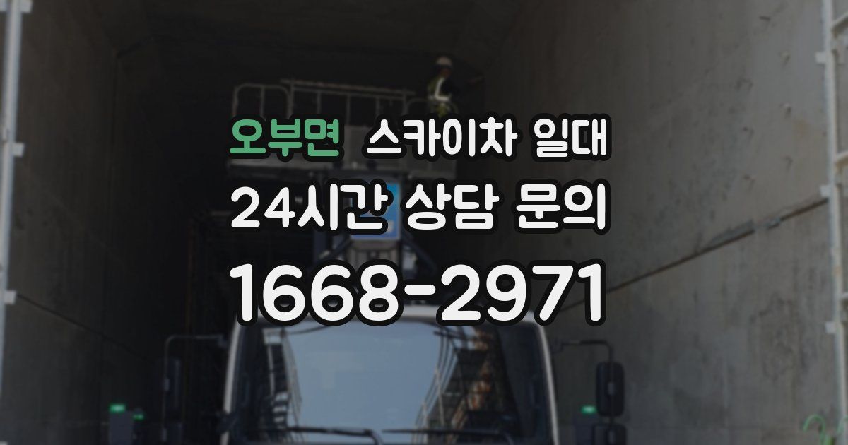 오부면 스카이차 일대